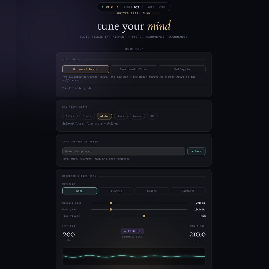 Tune Your Mind — Audio Visual Entrainment Tool (Complete Bundle)